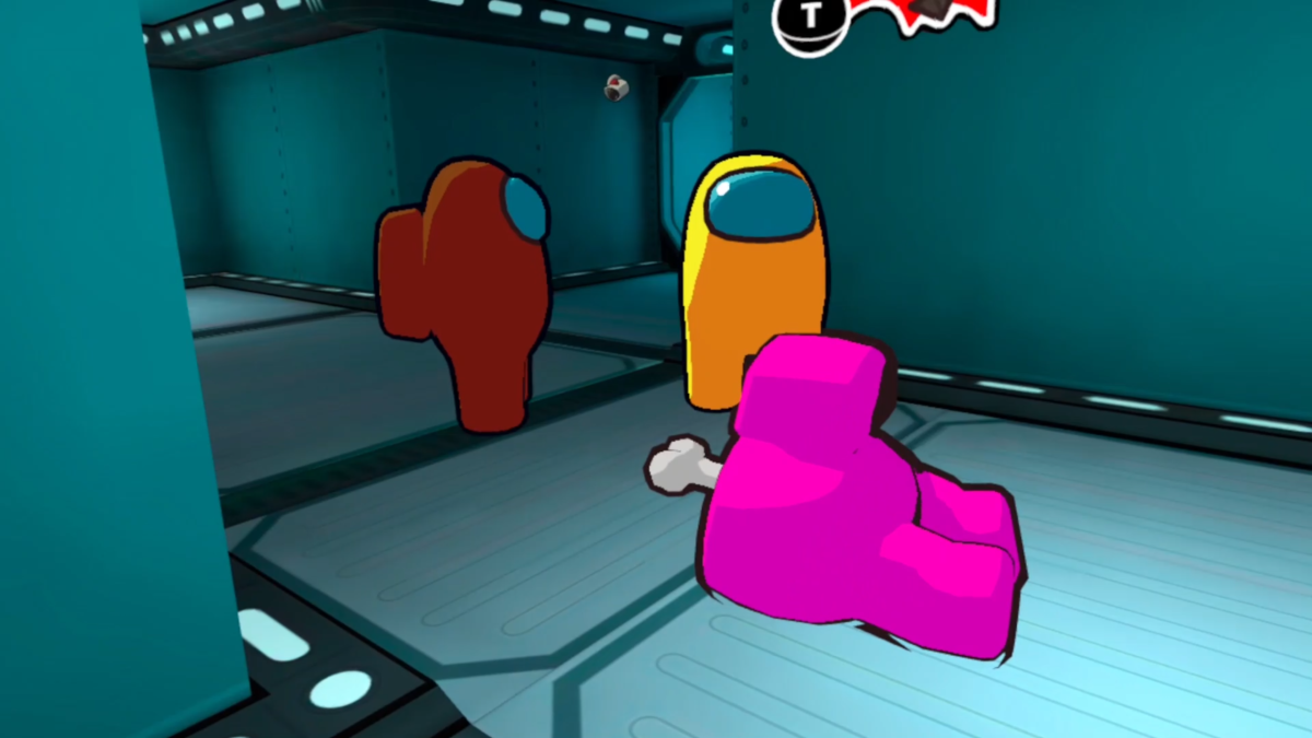 4 amongus pink dead brown watching ccexpress