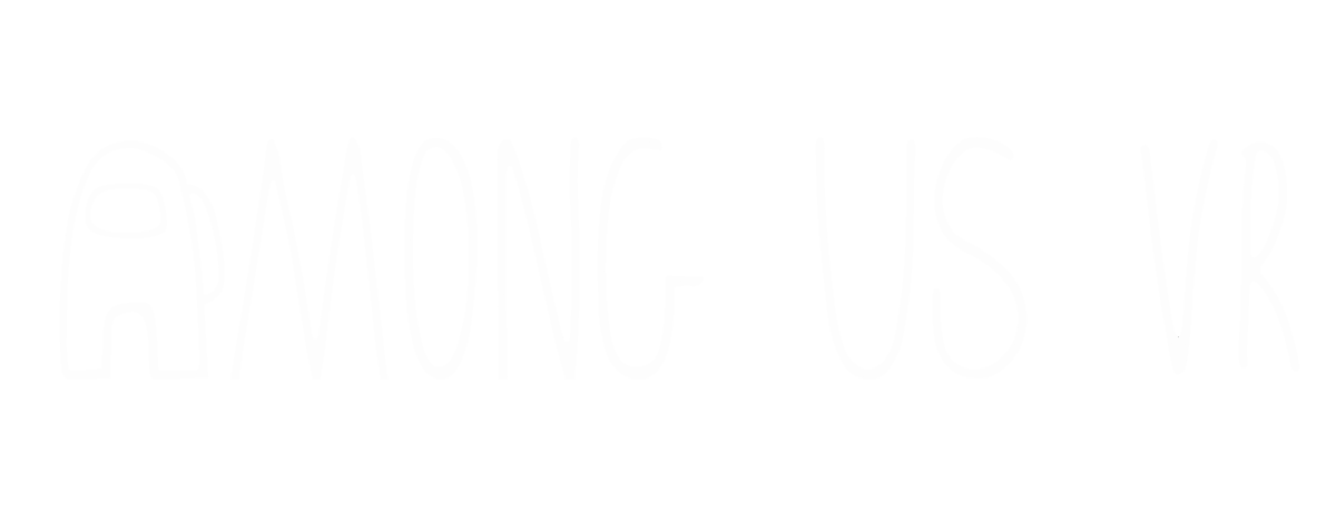 Among Us Logo white vr